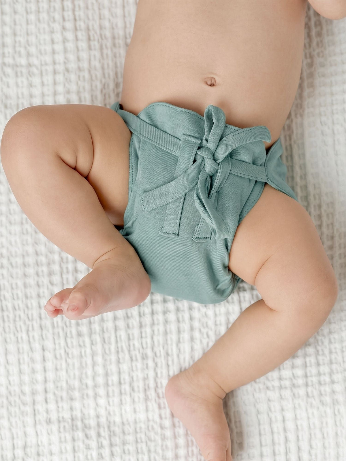 bamboo knit cloth nappy pack of 3 - aqua buddies & blue glass & cloud blue