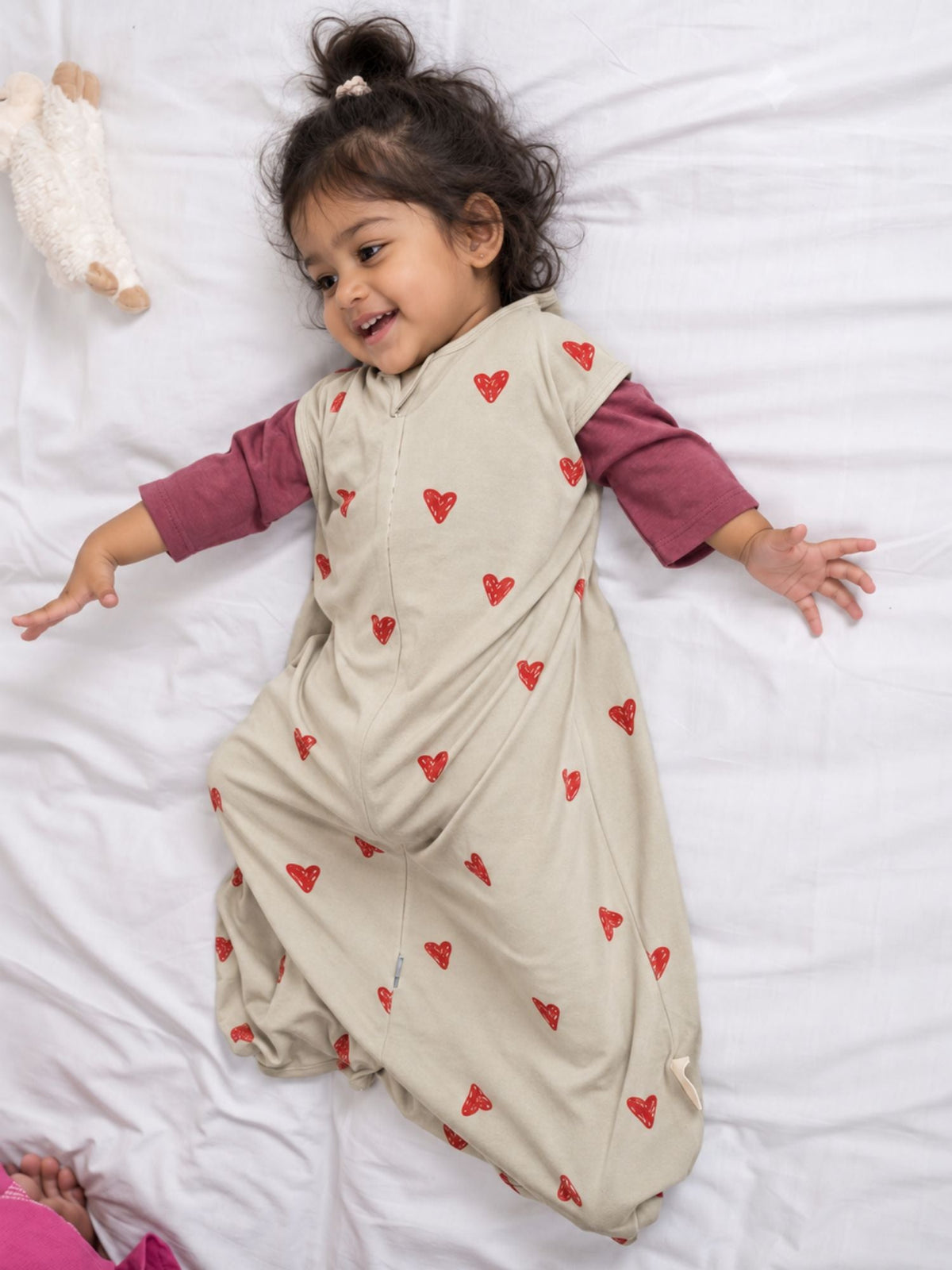 bamboo sleeping bag with foot opening - heart & soul