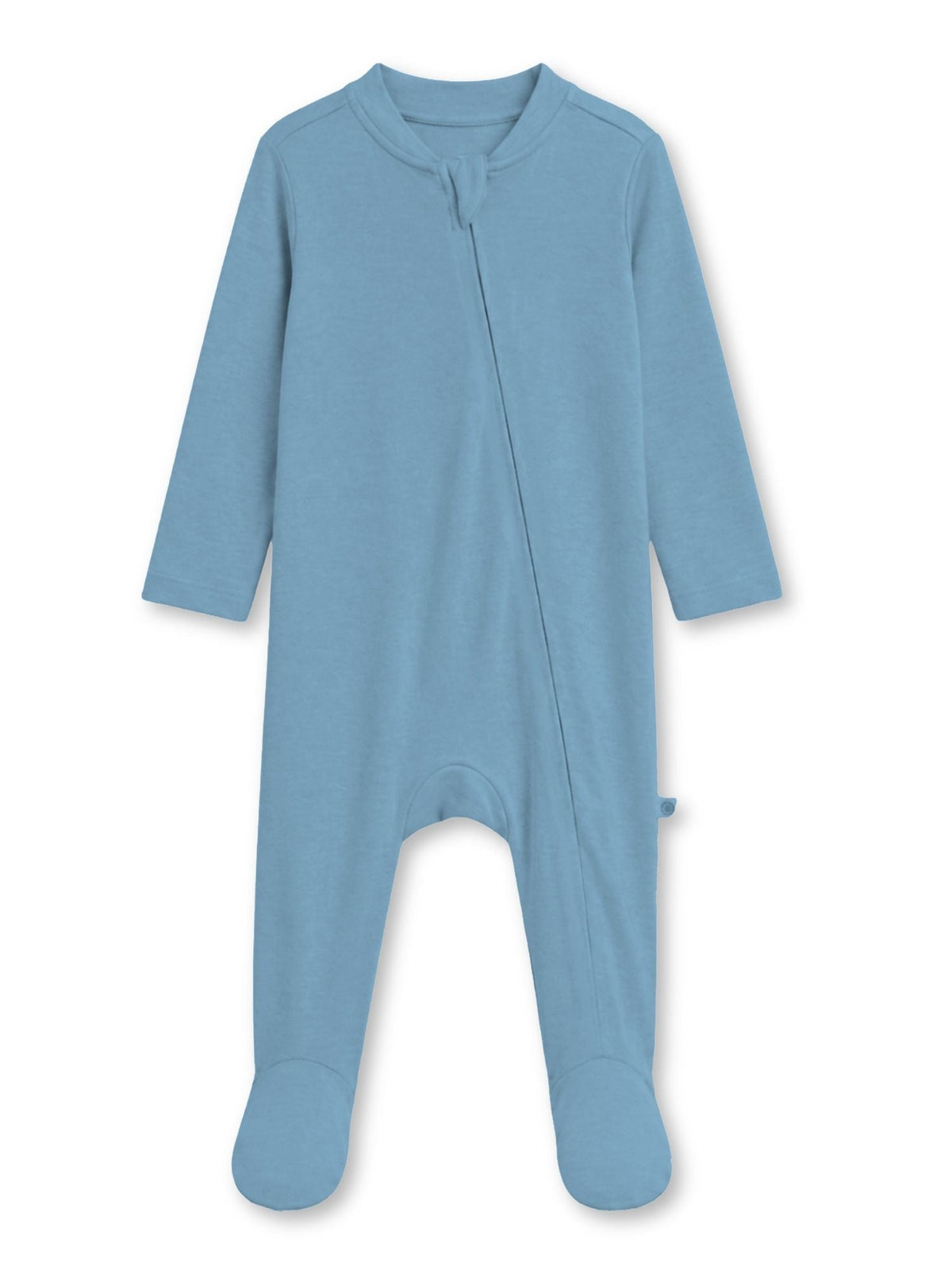 bamboo footed sleepsuit - blue shadow