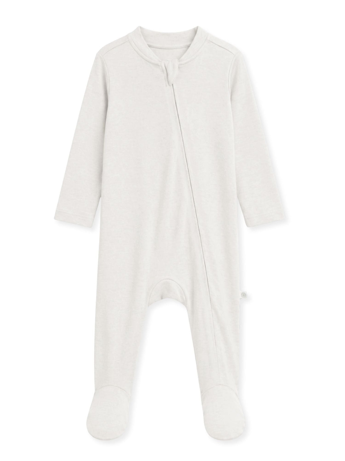 bamboo footed sleepsuit - cloud dancer