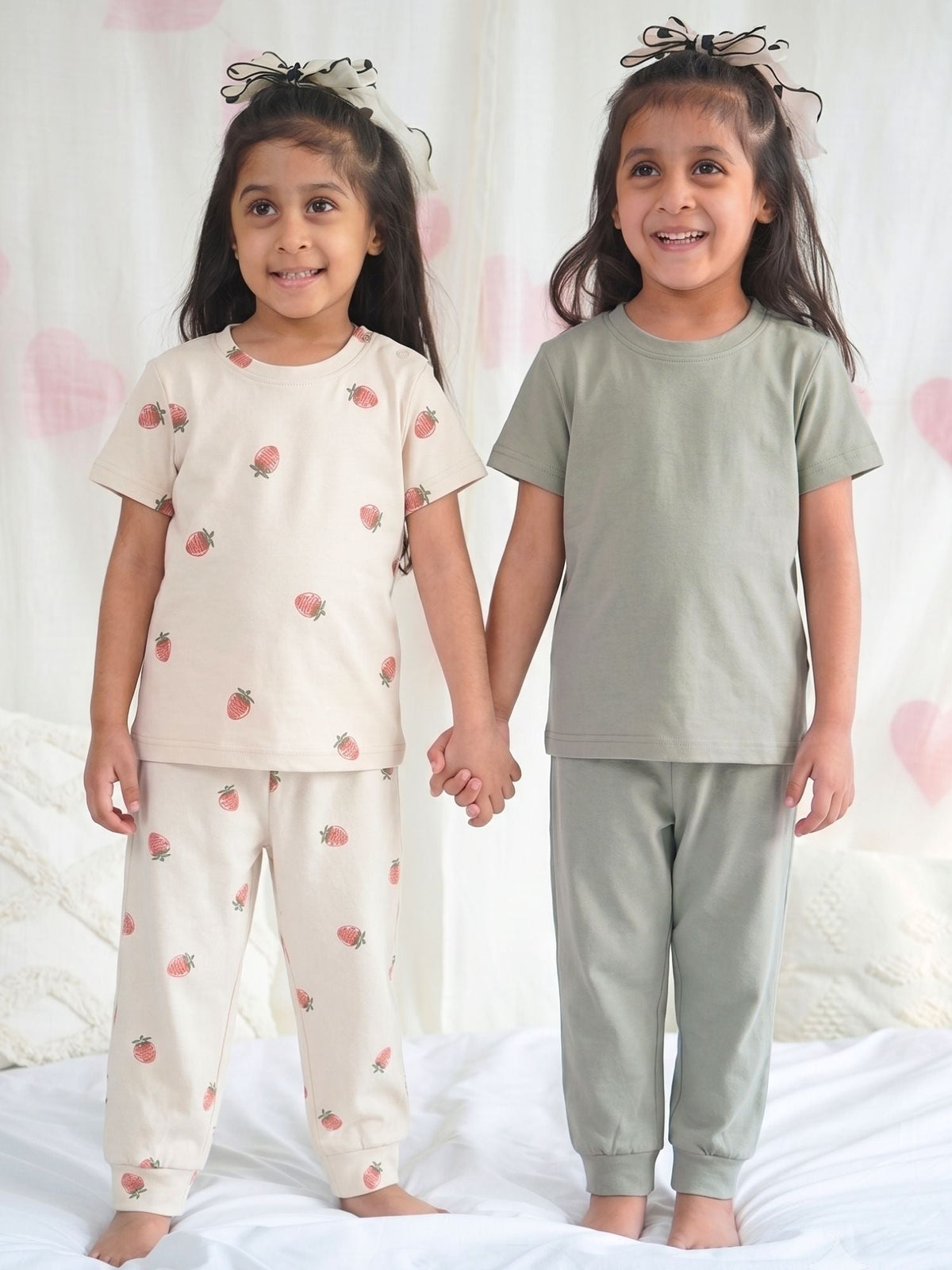 bamboo knit short sleeve t-shirt pack of 3 - almost aqua & berry muse & pussy willow gray