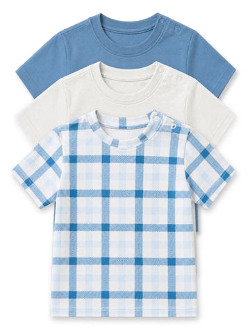 blue gingham & cloud dancer & blue shadow