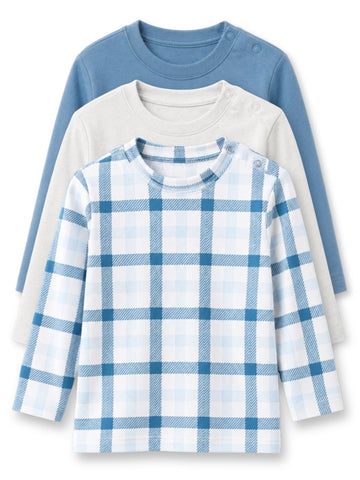 blue gingham & cloud dancer & blue shadow