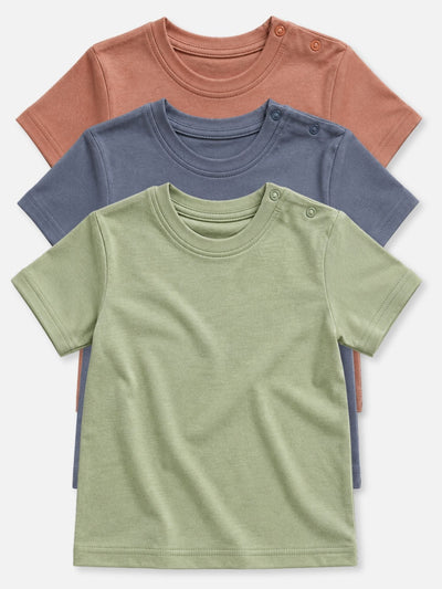 bamboo knit short sleeve t-shirt pack of 3