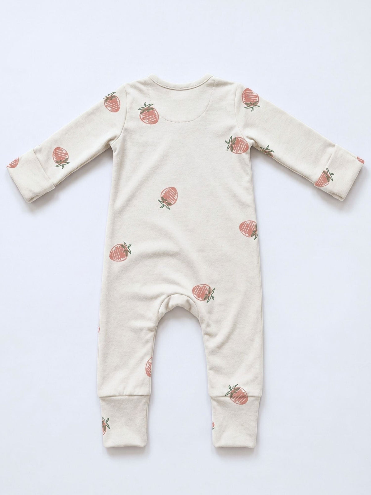 bamboo sleepsuit with reversible mittens & footie - berry muse
