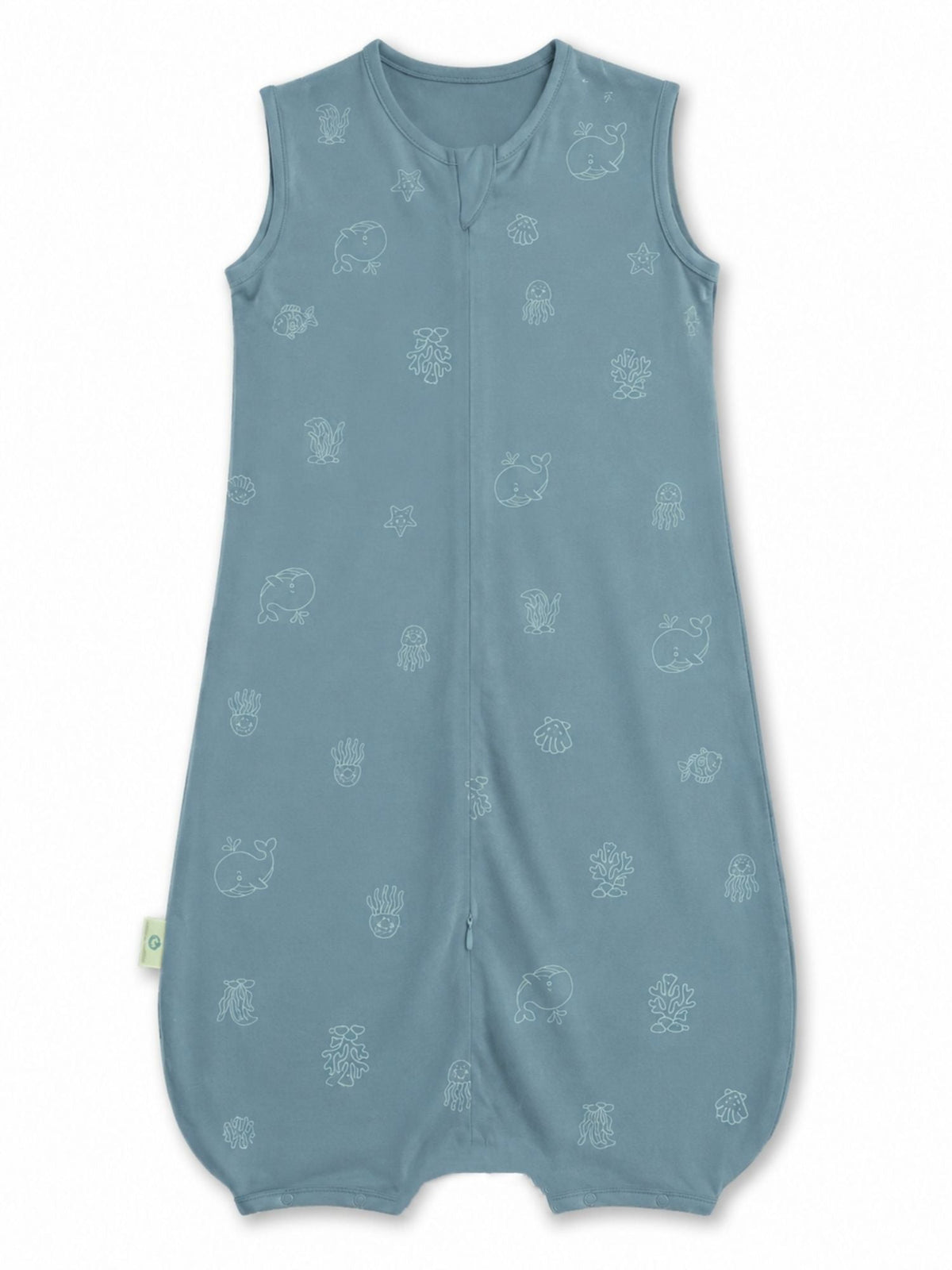 bamboo sleeping bag with foot opening - aqua buddies