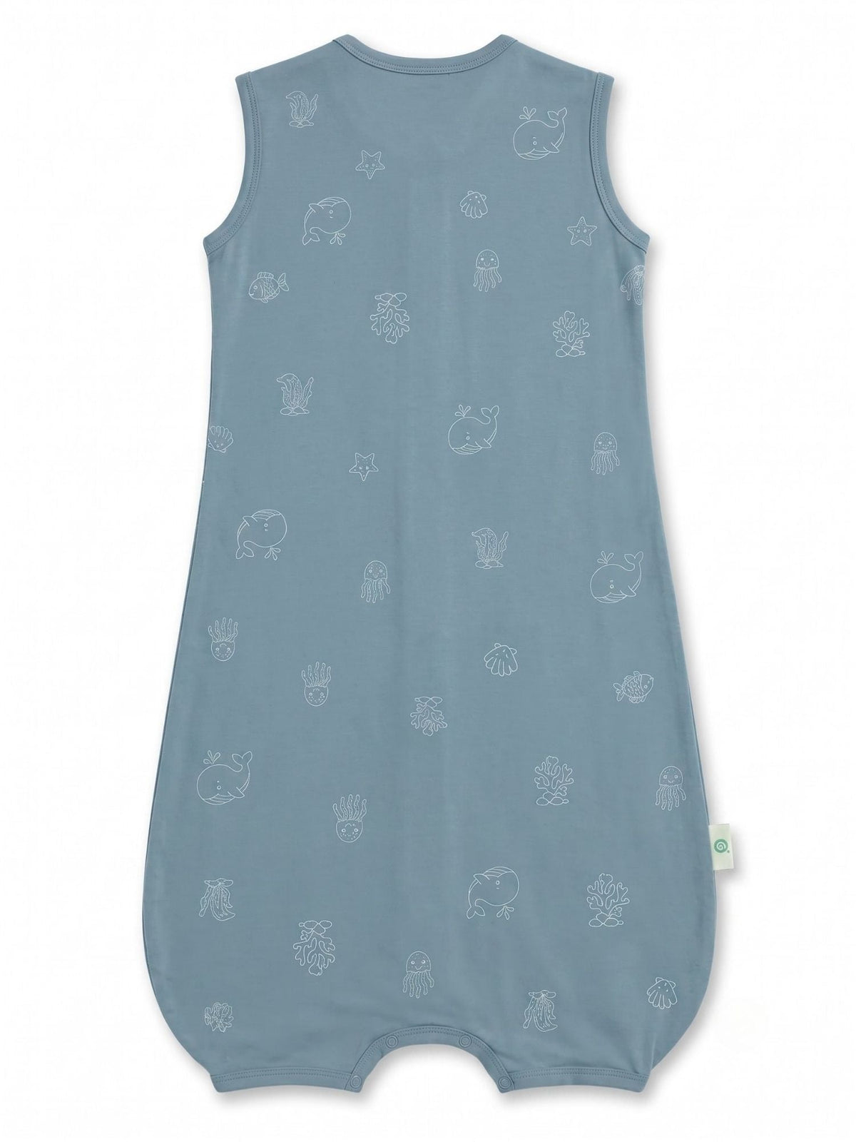 bamboo sleeping bag with foot opening - aqua buddies