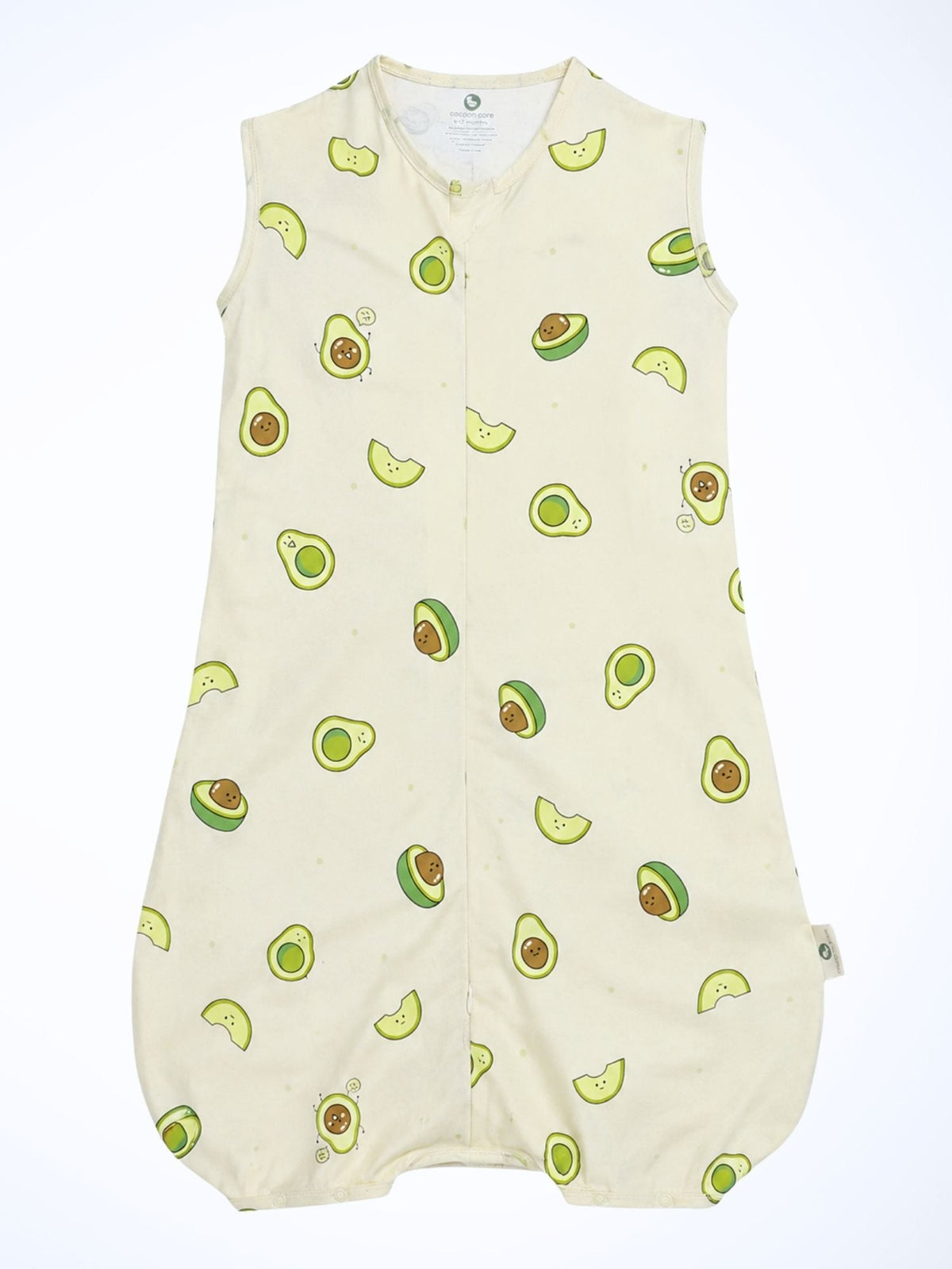 bamboo sleeping bag with foot opening - avocado
