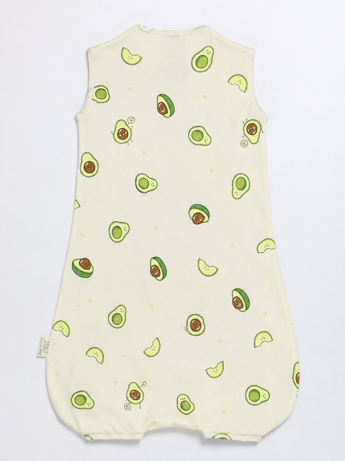 bamboo sleeping bag with foot opening - avocado