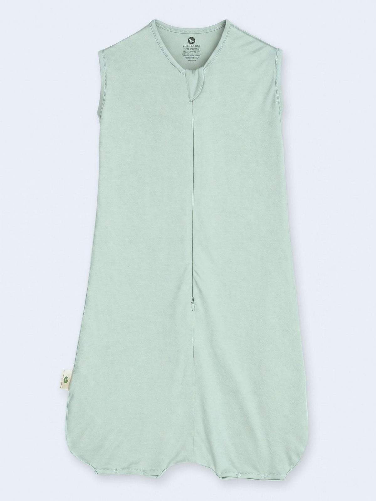 bamboo sleeping bag with foot opening - blue glass