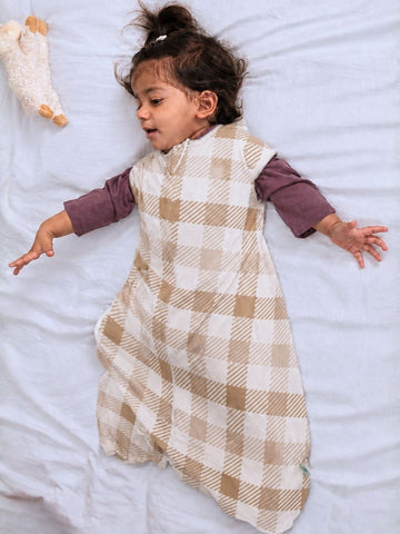 brown gingham