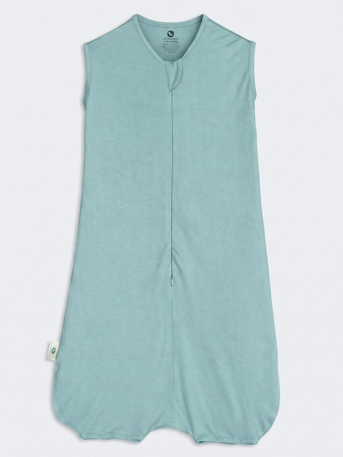 bamboo sleeping bag with foot opening - cloud blue