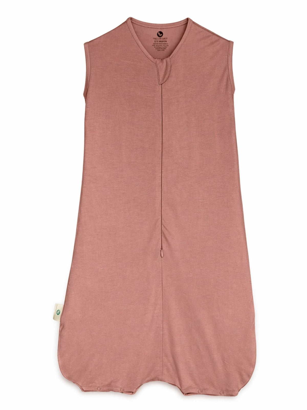 bamboo sleeping bag with foot opening - dusty pink