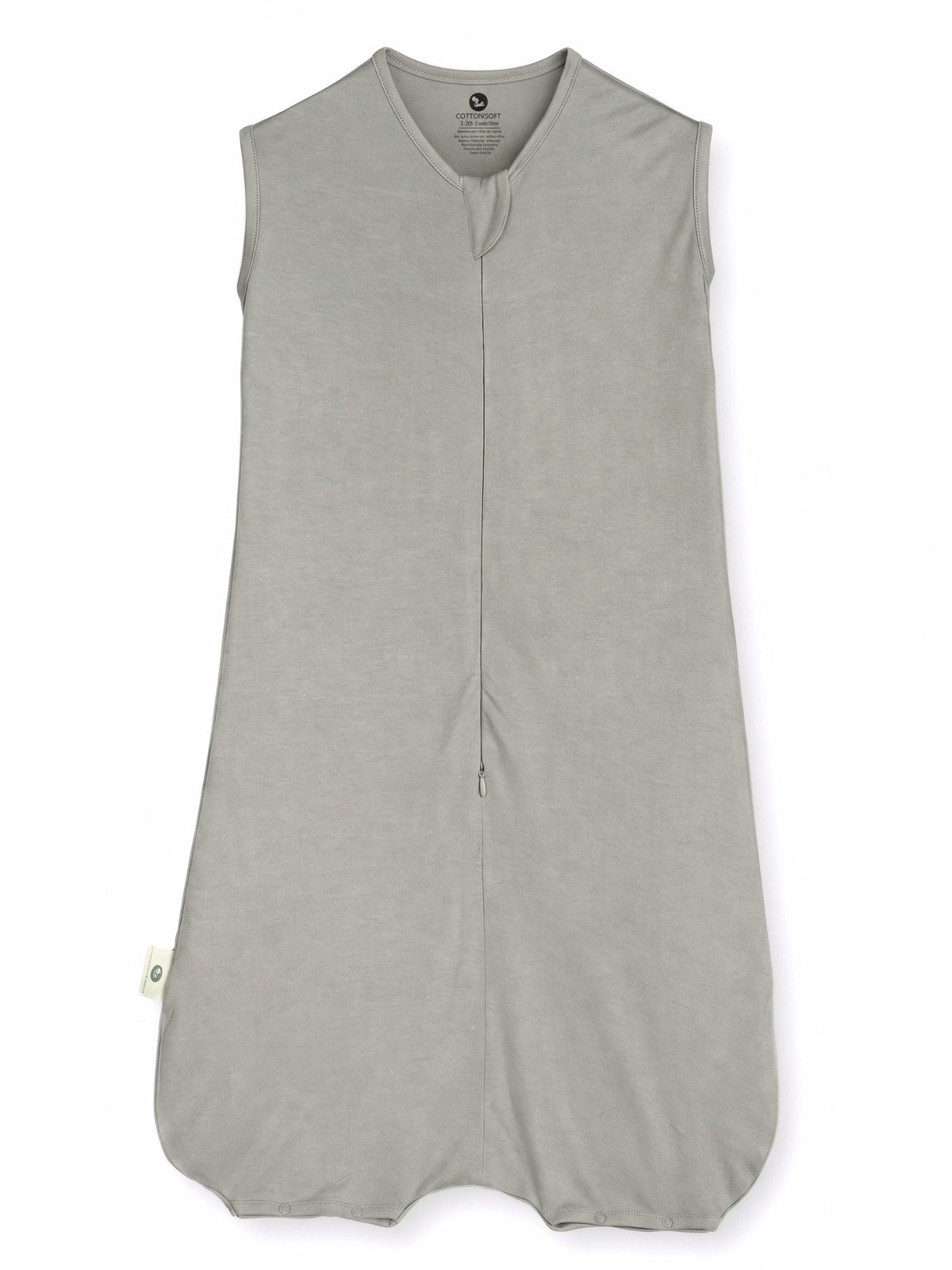 bamboo sleeping bag with foot opening - pussy willow gray