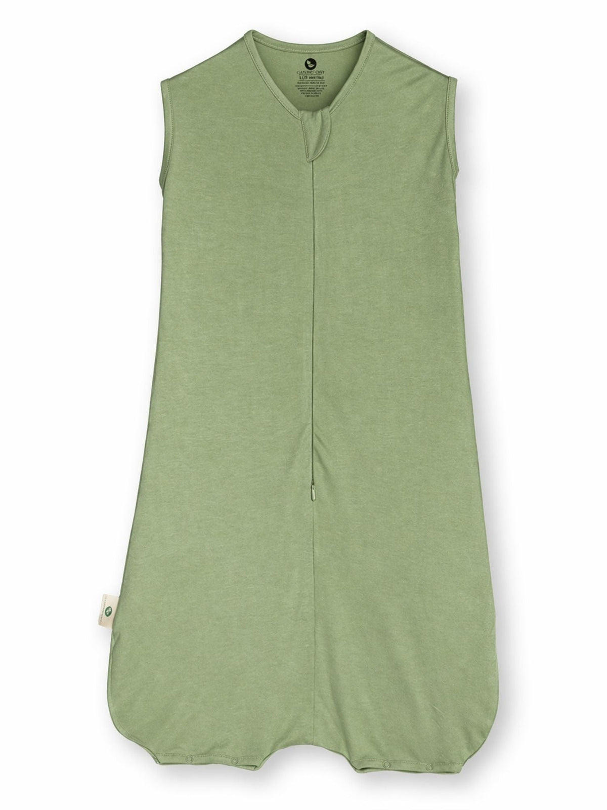 bamboo sleeping bag with foot opening - sage green