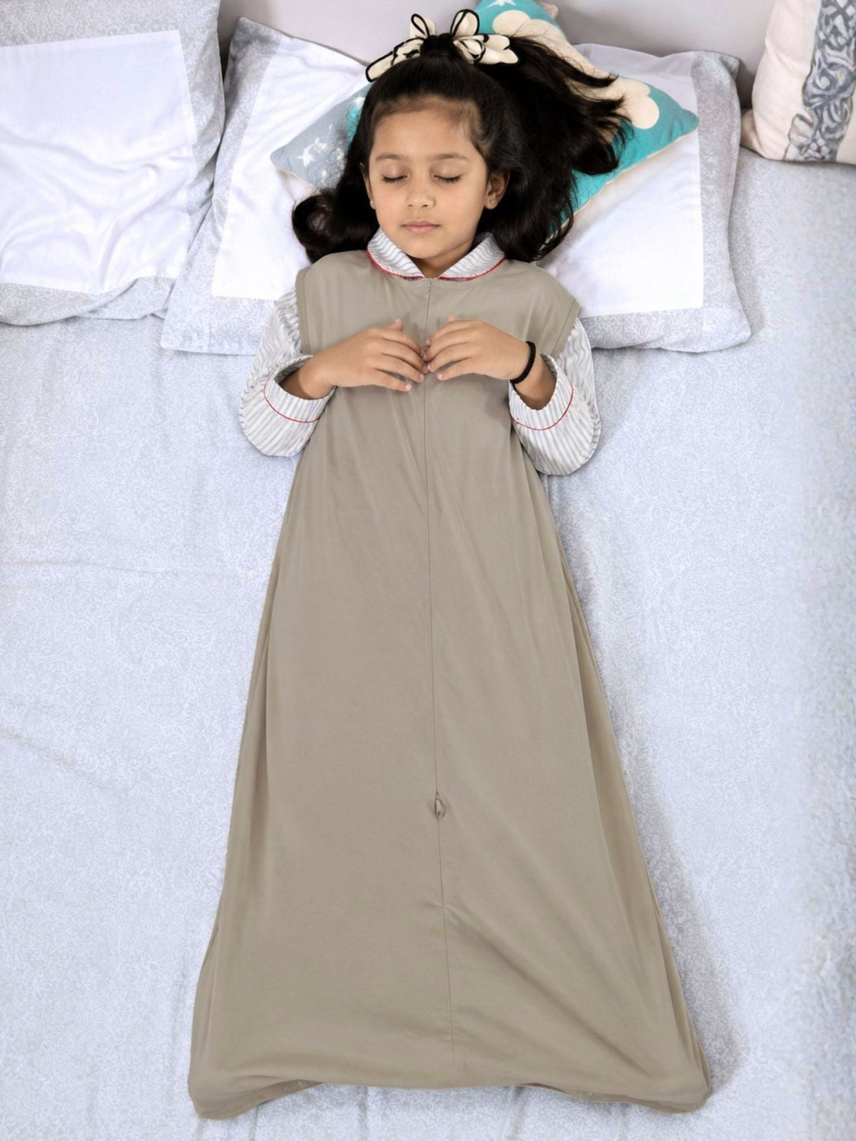 bamboo sleeping bag with foot opening - string