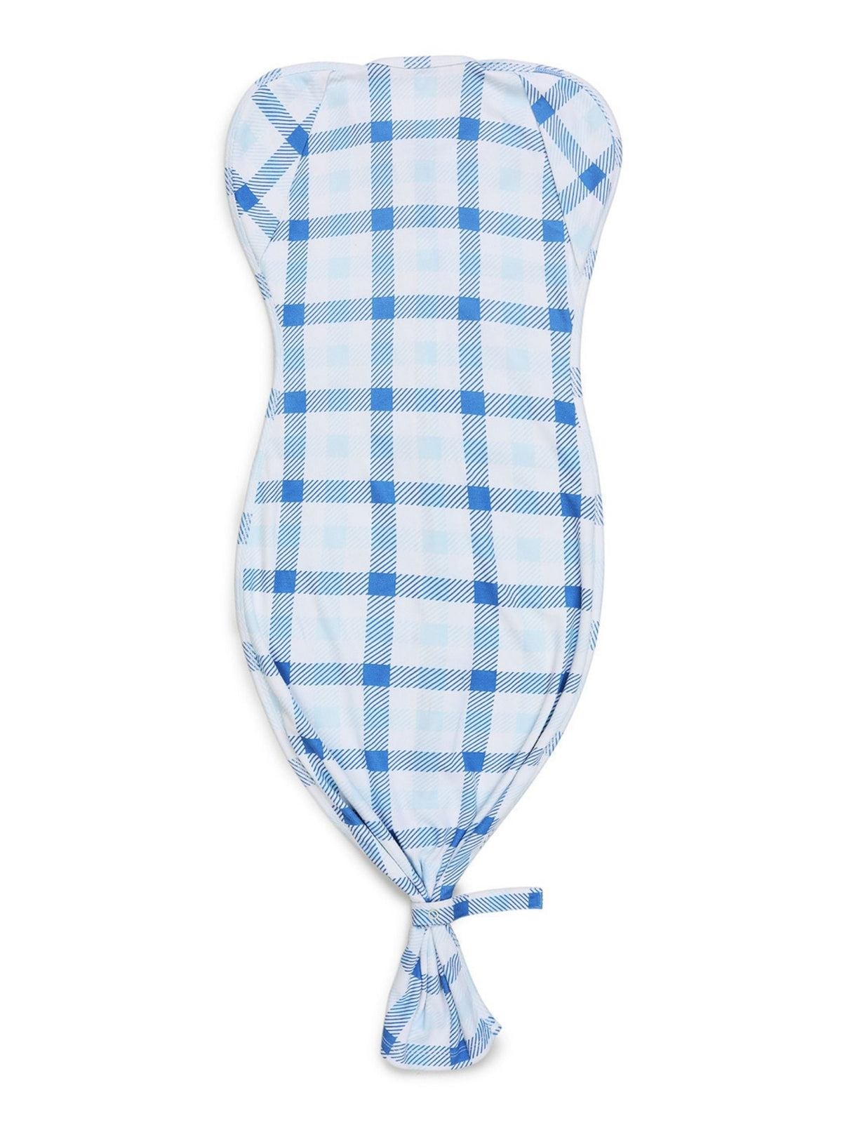 bamboo SNUGZIE™ 3 arms position swaddle pod - blue gingham