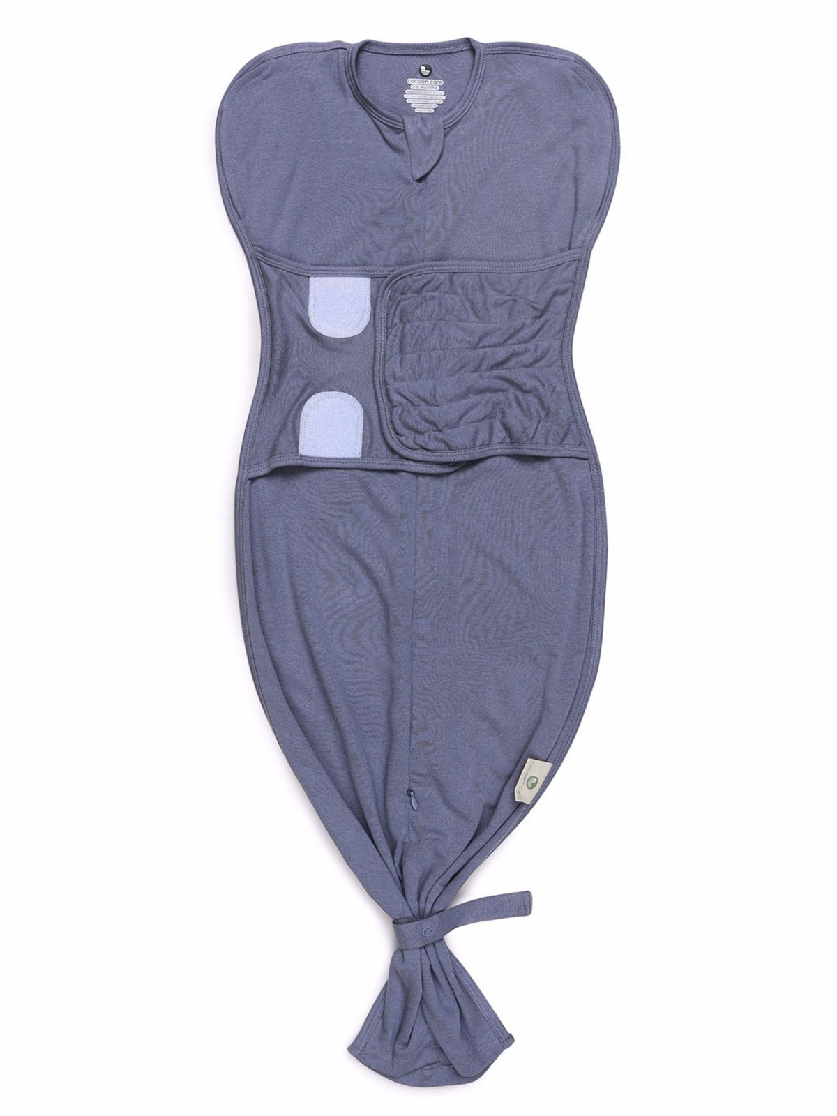 bamboo SNUGZIE™ 3 arms position swaddle pod - blue granite