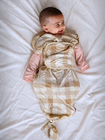 brown gingham