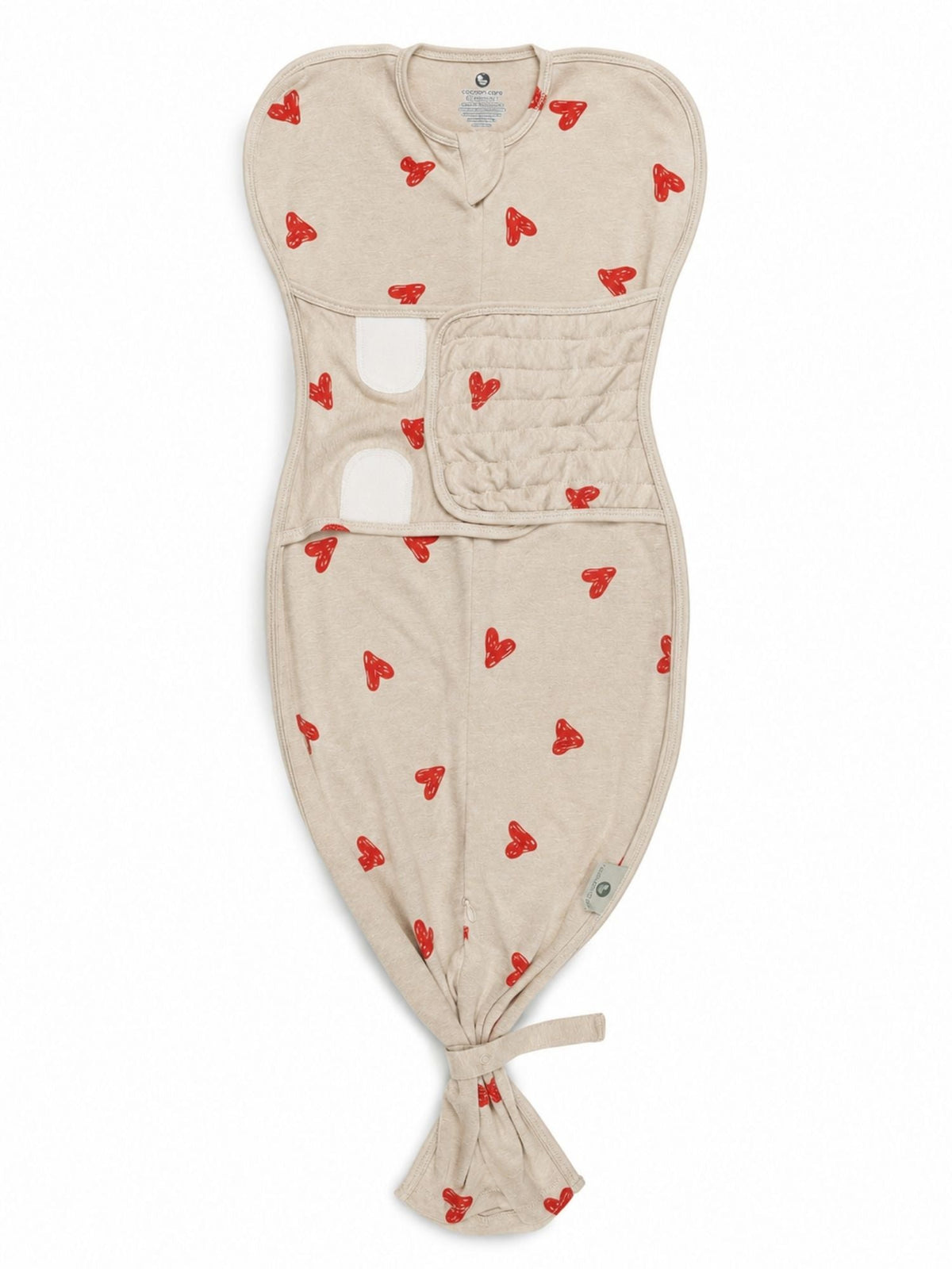 bamboo SNUGZIE™ 3 arms position swaddle pod - heart & soul
