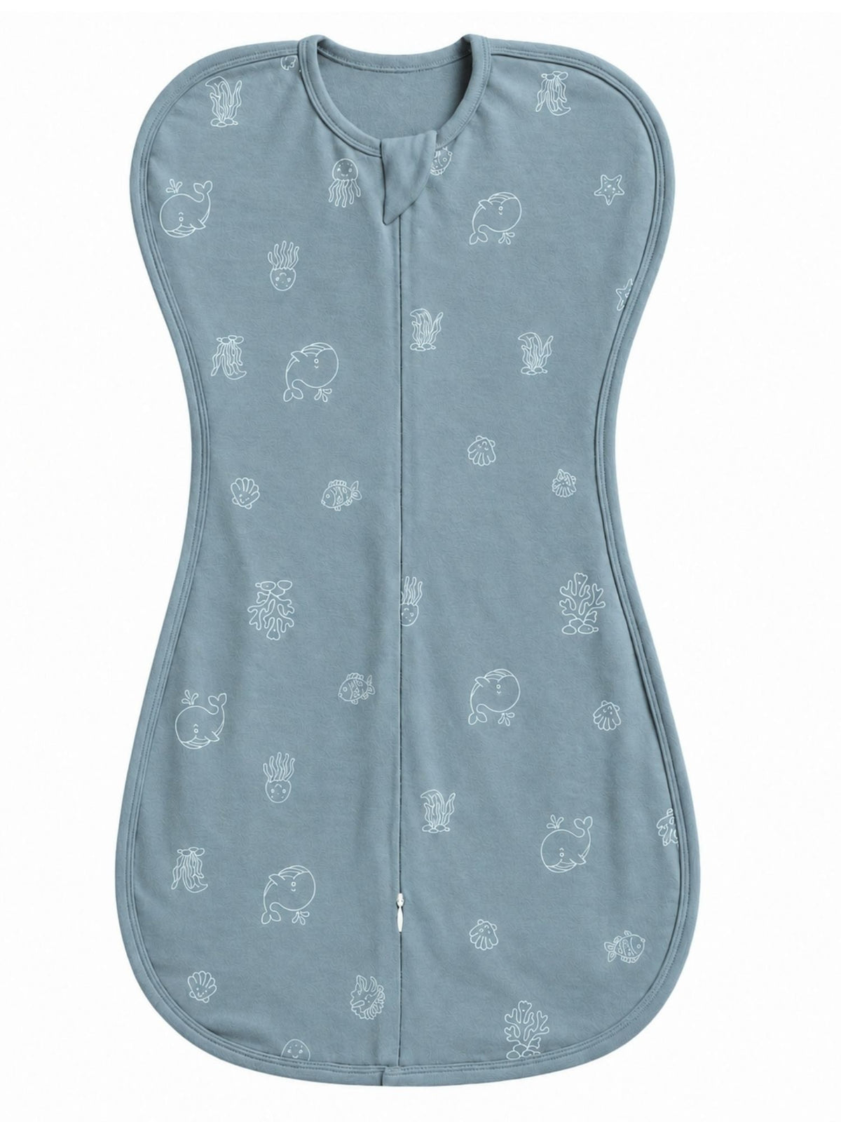 bamboo UPZIE™ swaddle pod - aqua buddies