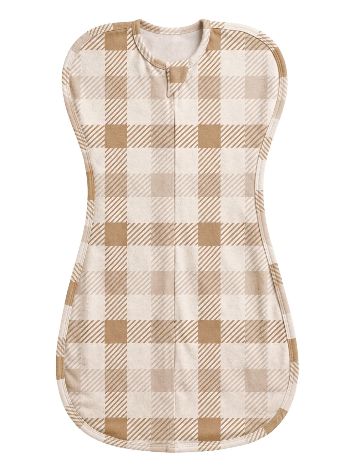 bamboo UPZIE™ swaddle pod - brown gingham