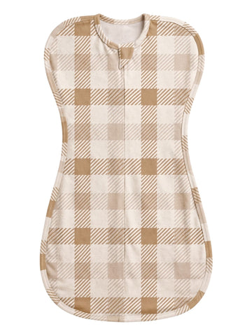 brown gingham