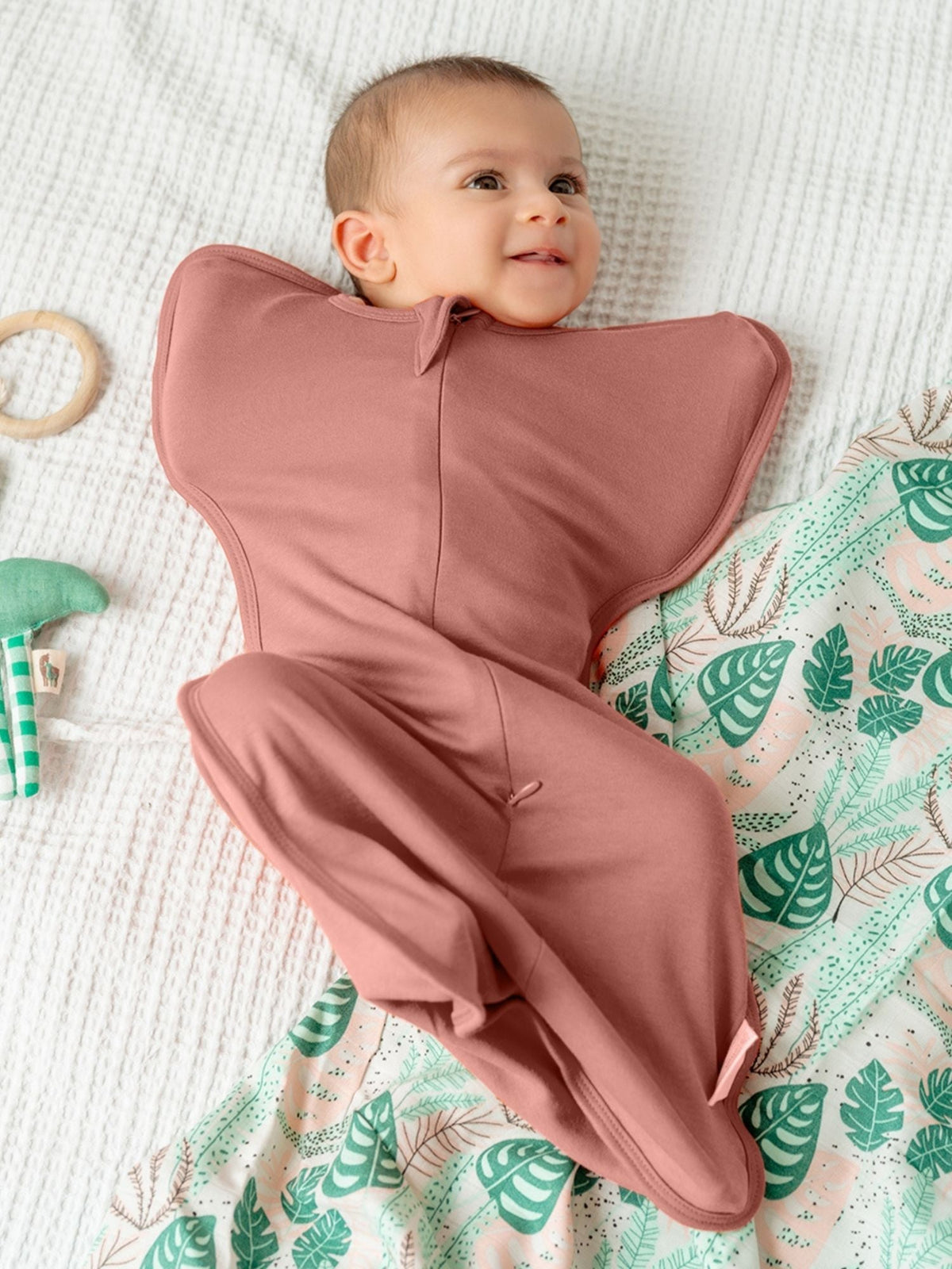bamboo UPZIE™ swaddle pod - dusty pink