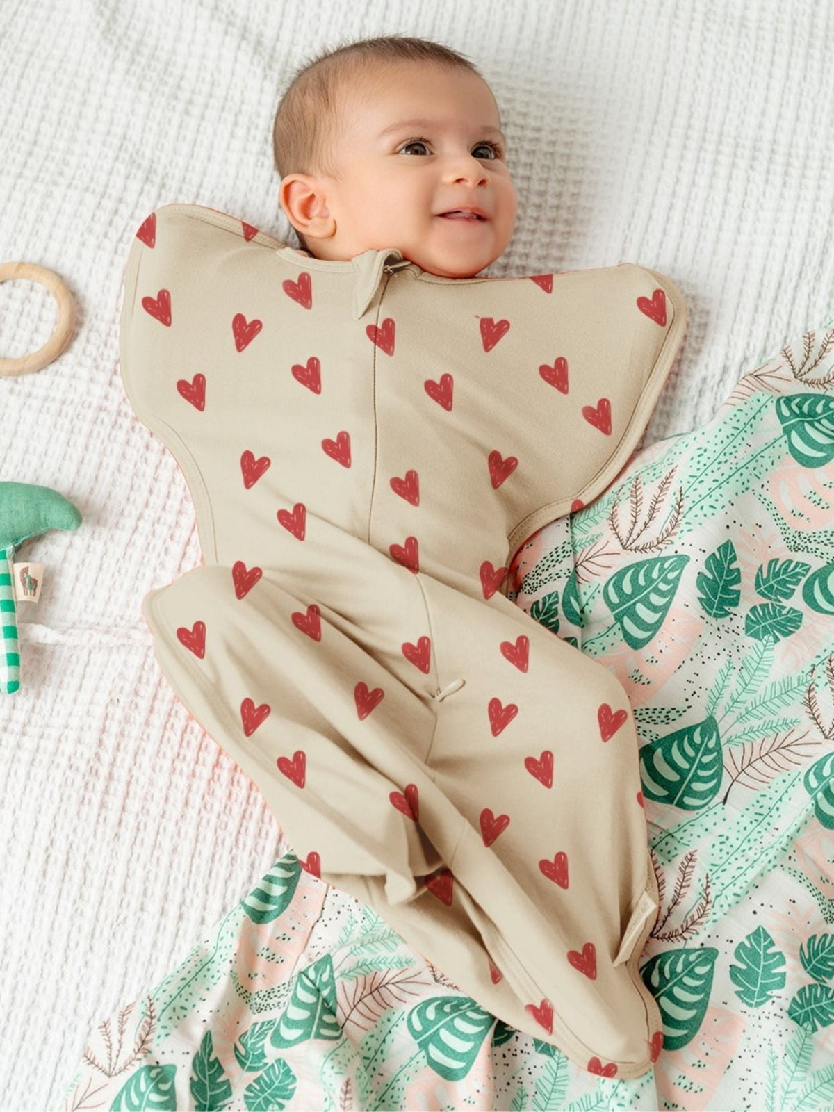 bamboo UPZIE™ swaddle pod - heart & soul