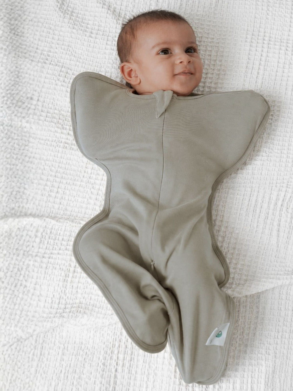 bamboo UPZIE™ swaddle pod - pussy willow gray